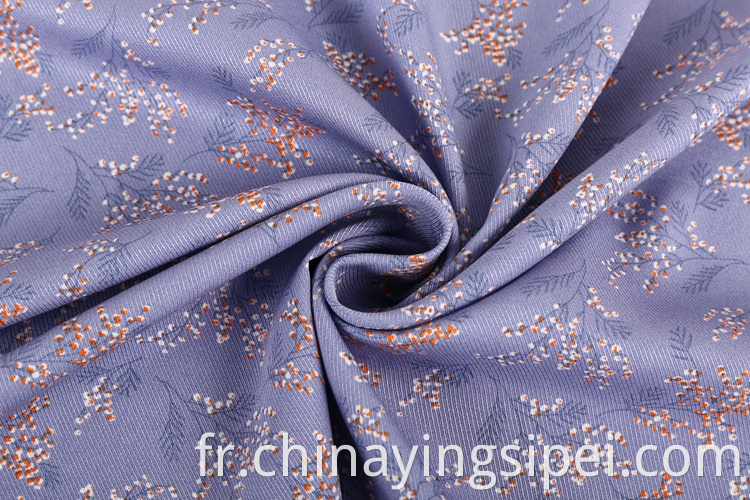 Vente chaude Twill Woven Rayon Woven Viscose tissu imprimé pour robes